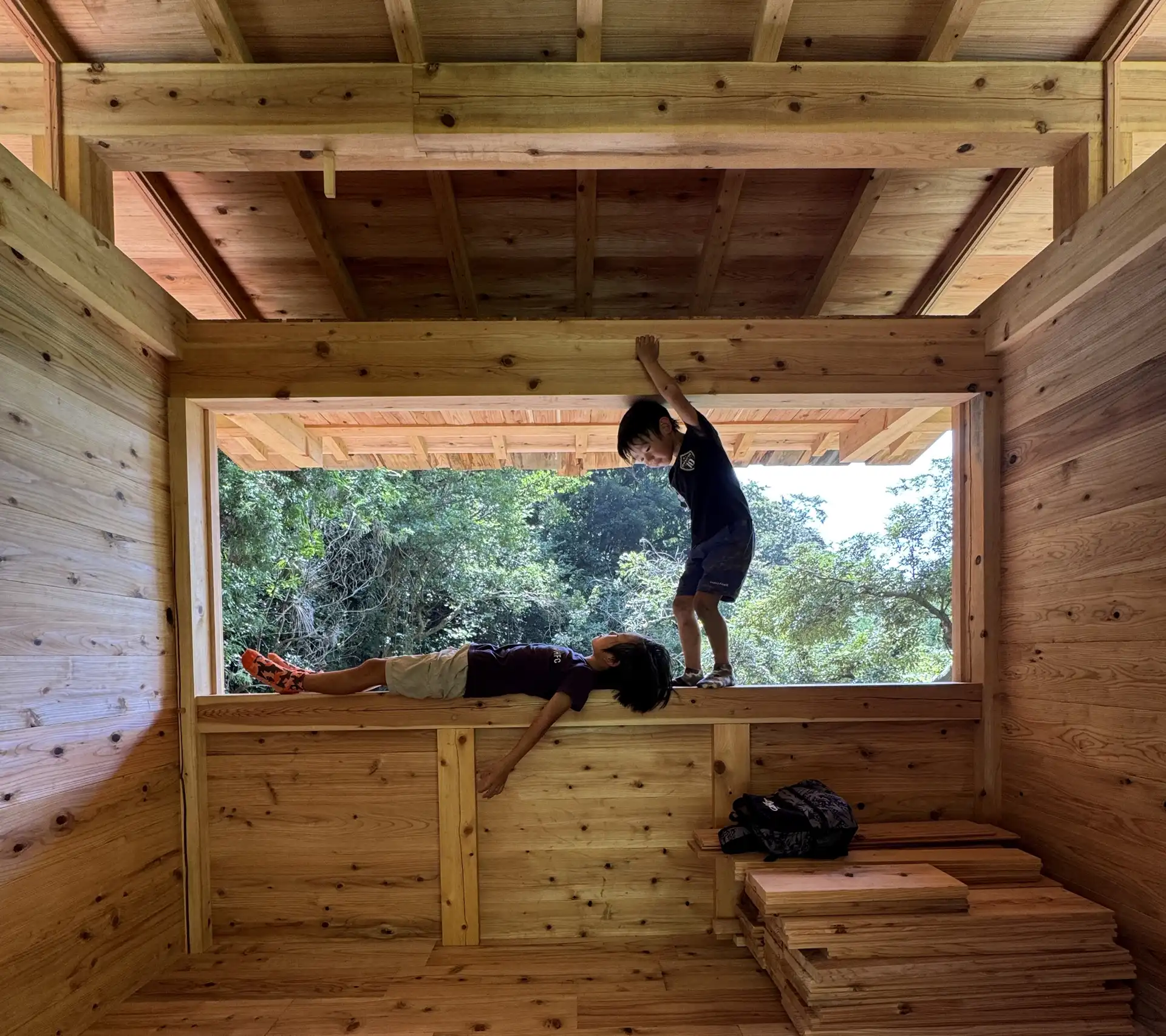 Timber interior detail